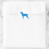Blue Dog Design Runder Aufkleber (Tasche)