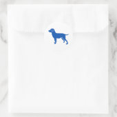 Blue Dog Design Runder Aufkleber (Tasche)