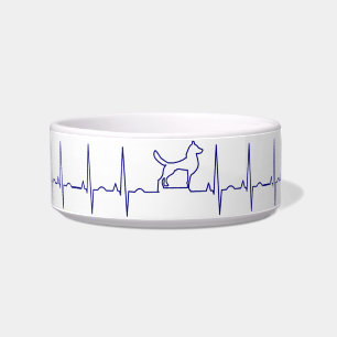Blue Dog Heartbeat Bowl Napf