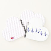Blue Dog Heartbeat Notebook Notizblock (Innenseite)