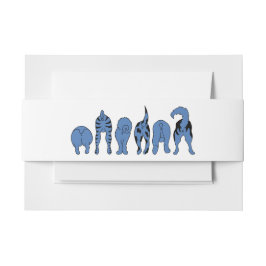 Blue Dog Hintern Einladungsbanderole