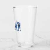 Blue Dog Hintern Glas (Links)