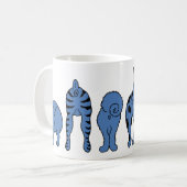 Blue Dog Hintern Kaffeetasse (Vorderseite Links)