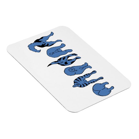 Blue Dog Hintern Magnet (Rechte Seite)