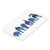 Blue Dog Hintern Magnet (Linke Seite)