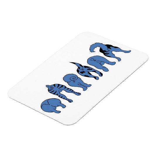Blue Dog Hintern Magnet (Linke Seite)