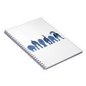 Blue Dog Hintern Notizblock (Rechte Seite)