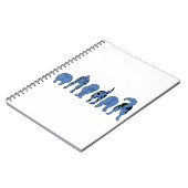 Blue Dog Hintern Notizblock (Linke Seite)