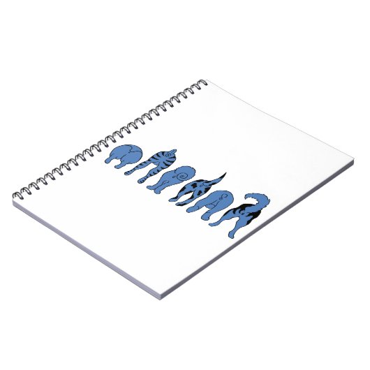 Blue Dog Hintern Notizblock (Linke Seite)