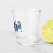 Blue Dog Hintern Schnapsglas (Rechts)