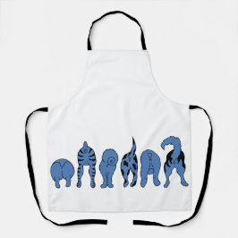 Blue Dog Hintern Schürze