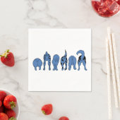Blue Dog Hintern Serviette (Beispiel)