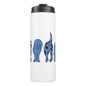 Blue Dog Hintern Thermosbecher (Vorderseite)
