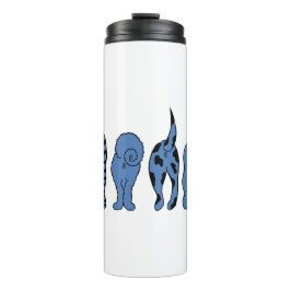 Blue Dog Hintern Thermosbecher
