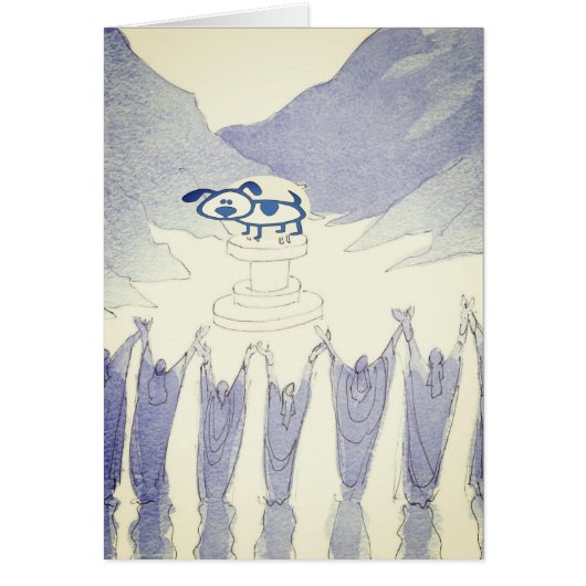 Blue Dog Worship Card (Vorne)
