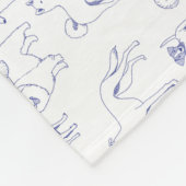 Blue Dogs Fleecedecke (Ecke)
