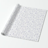 Blue Dogs Pattern Geschenkpapier (Ungerollt)