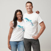Blue Dolphin Art T Shirt Bekleidung (Unisex)