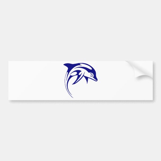Blue Dolphin Autoaufkleber (Vorne)