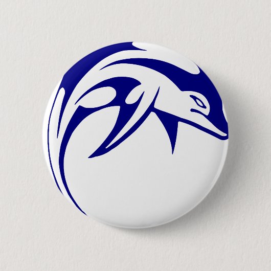 Blue Dolphin Button (Vorderseite)