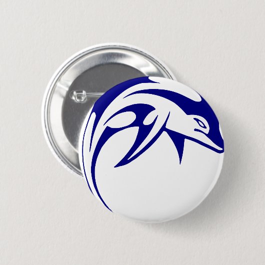 Blue Dolphin Button (Vorne & Hinten)