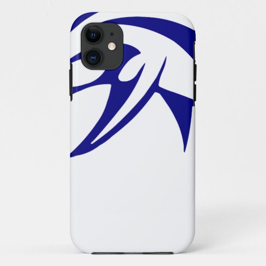 Blue Dolphin Case-Mate iPhone Hülle (Rückseite)