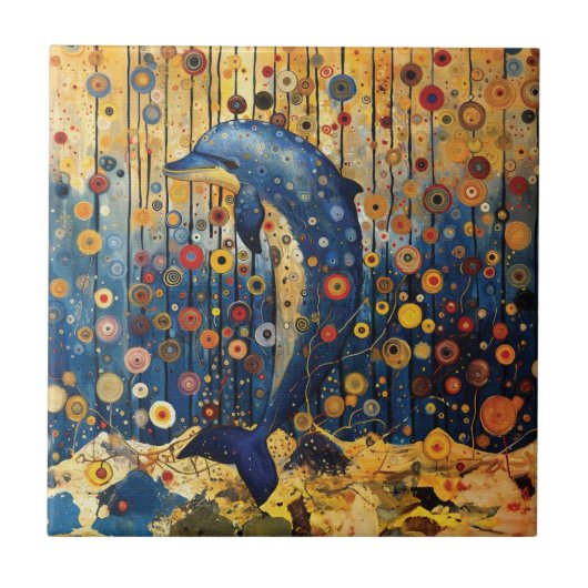 Blue Dolphin Fliese (Vorderseite)