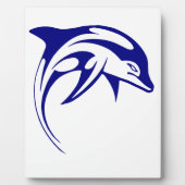Blue Dolphin Fotoplatte (Vorderseite)
