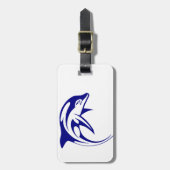 Blue Dolphin Gepäckanhänger (Vorderseite vertikal)