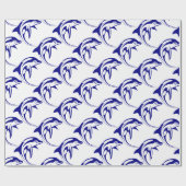 Blue Dolphin Geschenkpapier (Flach)