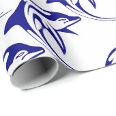 Blue Dolphin Geschenkpapier (Rolleneckpunkt)