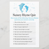 Blue Dolphin Kinderzimmer Rhyme Quiz Babyduschensp (Vorderseite)
