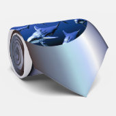 Blue Dolphin Krawatte (Gerollt)