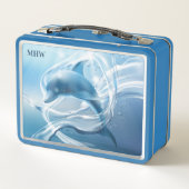 Blue-Dolphin-kundenspezifische Lunchboxen (Rückseite)