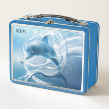 Blue-Dolphin-kundenspezifische Lunchboxen