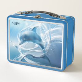 Blue-Dolphin-kundenspezifische Lunchboxen