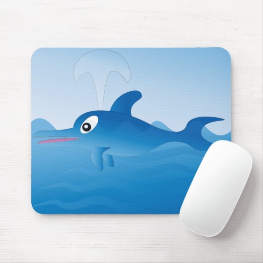 Blue Dolphin Mousepad (Mit Mouse)