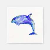 Blue Dolphin Napkins Serviette (Vorderseite)