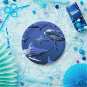 Blue Dolphin Pappteller (Party)