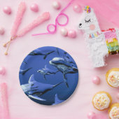 Blue Dolphin Pappteller (Party)