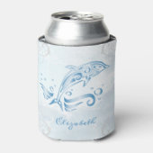 Blue Dolphin Personalisiert Can Cooler Dosenkühler (Kanne Vorderseite)