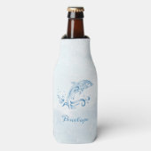 Blue Dolphin Personalisiert Flasche Cooler Flaschenkühler (Flaschenvorderseite)