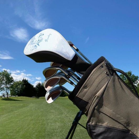 Blue Dolphin Personalisiert Golf Head Cover Headcover
