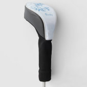 Blue Dolphin Personalisiert Golf Head Cover Headcover (angewinkelt)