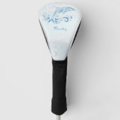 Blue Dolphin Personalisiert Golf Head Cover Headcover (Vorderseite)