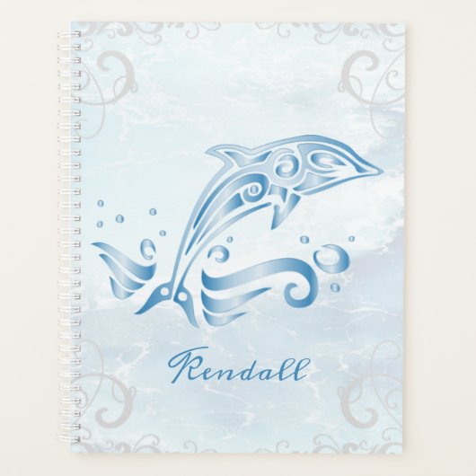 Blue Dolphin Personalisiert Planner Planer (Vorderseite)