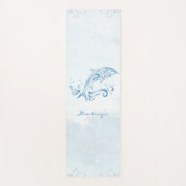Blue Dolphin Personalisiert Yoga Mat Yogamatte (Vorderseite)