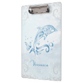 Blue Dolphin Personalisierte Zwischenablage Klemmbrett (Links)
