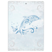 Blue Dolphin Personalisierte Zwischenablage Klemmbrett (Rückseite)