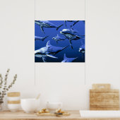 Blue Dolphin Poster (Küche)